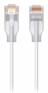Ubiquiti UACC-Cable-Patch-EL-1M-W tīkla kabelis caurspīdīgs, balts Cat6