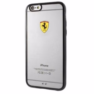 Ferrari cietais apvalks FEHCS7BK G930 S7 sacīkšu vairogs caurspīdīgs melns