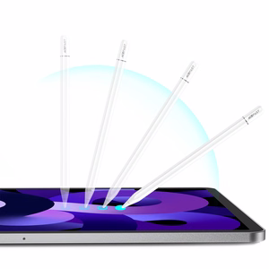 Acefast V3 kapacitīvais stiluss iPad ar bezvadu uzlādi un 2 maināmiem uzgaļiem - balts
