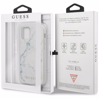Guess Marmora viedtālruņa apvalks iPhone 12 mini 5.4" - balts