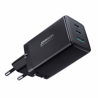 Joyroom ātrais GaN lādētājs 65W USB-A, 2x USB-C melns + USB-C - USB-C kabelis 100W 1.2m (TCG01)