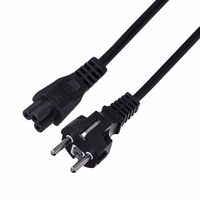 Savio CL-81 power cable melns 1.8 m Power plug type E IEC C5