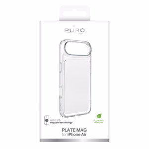 Puro Plate Mag maciņš iPhone 17 Air saderīgs ar MagSafe - balts