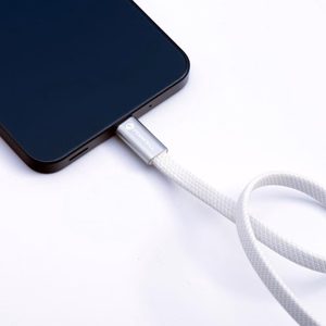 Kabelis USB C uz USB C Forcell F-Energy QC4.0 PD 5A 240W Cafule Flat 1,2m CCFN23 balts