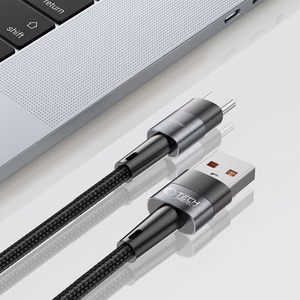 Tech-Protect UltraBoost USB-C / USB-A kabelis 66W 6A 0,5 m - pelēks