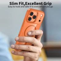 Tech-Protect MagMat MagSafe viedtālruņa apvalks iPhone 17 Pro Max - caurspīdīgi oranžs