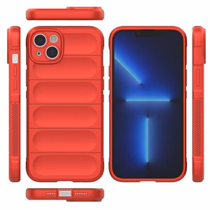 Magic Shield Case viedtālruņa apvalks iPhone 14 Plus elastīgs bruņots vāks sarkans