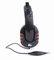Gembird GHS-402 headphones/headset Wired Head-band Gaming melns