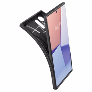 Spigen Liquid Air viedtālruņa apvalks Samsung Galaxy S23 Ultra - matēti melns