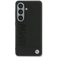 BMW Leather Hot Stamp MagSafe Case for Samsung Galaxy S26 Plus - Black