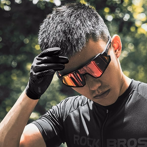 Rockbros cycling gloves spring/summer/autumn, full, size: XXL - black