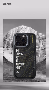 Benks magnētiskais Armor Air Kevlar 600D Summit Kangrinboque (0066) apvalks iPhone 16 Pro Max