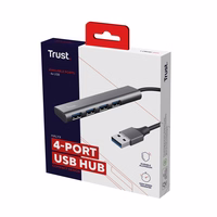 Trust Halyx USB 3.2 Gen 1 Type-A 5 Mbit/s melns, pelēks