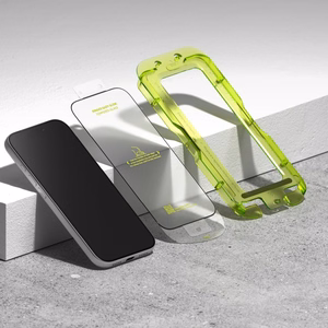 Ringke Easy Slide закалённое стекло 2 шт. для iPhone 17 Pro Max - чёрный