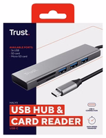 Trust Halyx USB 3.2 Gen 1 Type-C 104 Mbit/s alumīnija