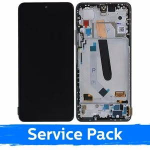 LCD displejs saderīgs ar Xiaomi Poco F3 (Mi 11X / Mi 11i) ar rāmi / Night Black / (Service Pack)