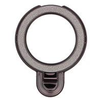 Viedtālruņa statīvs Circle GLITTER - uzlīmējams - melns