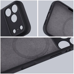Maciņš iPhone 16 Forcell F-Protect Rubber Premium, saderīgs ar MagSafe, melns