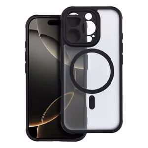 FULL MATTE MAG COVER viedtālruņa apvalks, saderīgs ar MagSafe, paredzēts IPHONE 16 Pro melns