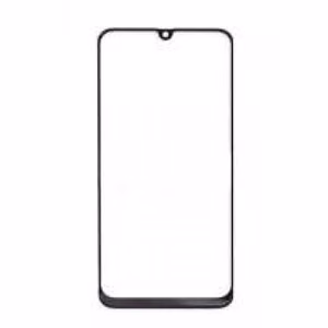 Outer Screen Glass Saderīgs ar Samsung A20 A205 2019 Melns HQ