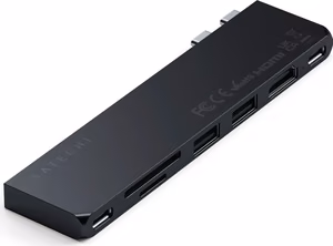 Adapteris HUB 7in1 2 x USB C Satechi Pro HUB Slim ST-HUCPHSD priekš MacBook pusnakts