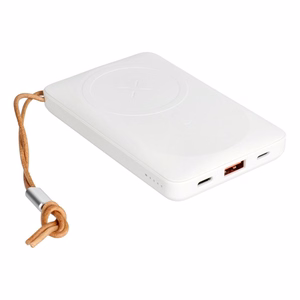 VEGER portatīvais lādētājs 10000 mAh ar bezvadu uzlādi, savietojams ar MagSafe PD QC3.0 2A 20W MagOn (VP1151 / W1151) balta