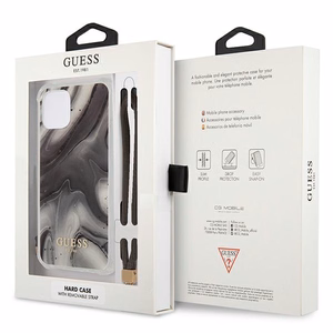 Guess GUHCP12LKSMAGR iPhone 12 Pro Max 6.7" grey/grey hardcase Marble Collection