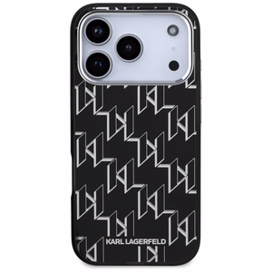 Karl Lagerfeld IML KL Monogramma Magnētiskais apvalks iPhone 17 Pro - melns