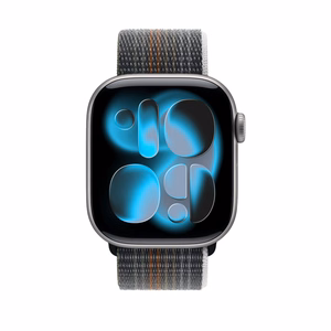 Crong Nylon Apple Watch sporta siksniņa, 38/40/41/42 mm, Midnight Run