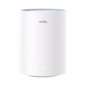Cudy M1200 divu ierīču divjoslu Mesh Wi-Fi sistēma (2,4/5 GHz), Wi-Fi 5 (802.11ac), balta, 1 iekšējā antena