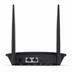 TP-LINK TL-MR100 LTE bezvadu maršrutētājs vienjoslu (2.4 GHz) melns