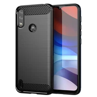 Carbon apvalks elastīgs apvalks Motorola Moto E7i Power melns