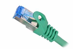 LANBERG PATCHCORD S/FTP CAT.6A 0.5M zaļš LSZH
