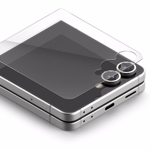 Ringke Cover Display Easy Slide rūdītais stikls 2 komplekts Samsung Galaxy Z Flip 7 - caurspīdīgs