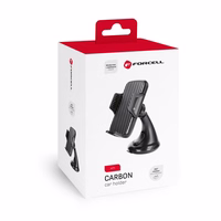 FORCELL F-GRIP Carbon HT1 auto turētājs priekšējā stikla / paneļa melns