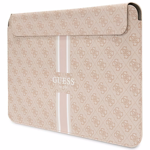 Guess 4G Printed Stripes apvalks 16" klēpjdatoram - rozā