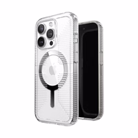 Speck Gemshell Grip + MagSafe - maciņš iPhone 15 Pro (Clear / Chrome Finish)