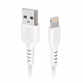 SBS TECABLEUSBIP589W USB-A - Lightning kabelis - balts
