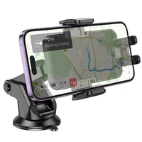 HOCO automobiļa telefona turētājs priekšējā vējstiklā un centrālajā konsolē H37 melns