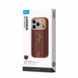 Sarkans Benks Magnetic Armor Pro Knight kevlara vāciņš ar metāla rāmi (C.K.FL.AP.GD.BA72), paredzēts iPhone 18 Pro / iPhone 17 Pro ar Camera Control pogu