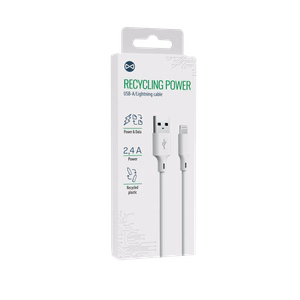 Forever pārstrādājams kabelis USB-A - Lightning 1,5m 2,4A HDKR12-AL-00 balts