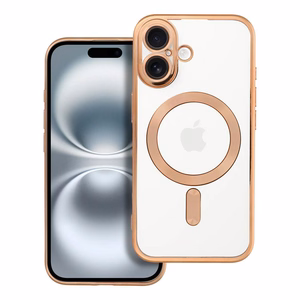 ELECTRO MAG COVER viedtālruņa apvalks saderīgs ar Magnētisko IPHONE 16 zelta