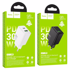 Зарядное устройство для телефона Hoco USB A + USB C QC3.0 PD AFC 3A 30W N71 белый