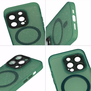 Tel Protect Magnētiskais Splash matētais viedtālruņa apvalks Iphone 15 Pro (m) - zaļš
