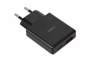 iBOX C-43 Slim GaN PD30W sienas lādētājs, melns