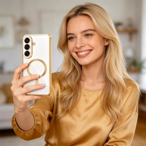 Tech-Protect MagFlex Maciņš for Samsung Galaxy S26 - caurspīdīgs zelta