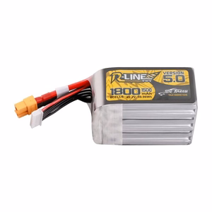 Lipo Tattu R-Line Version 5.0 1800mAh 22.2V 150C 6S akumulators ar XT60 savienotāju