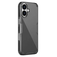 Nillkin Nature TPU Pro viedtālruņa apvalks iPhone 17 - Daļēji caurspīdīgs melns