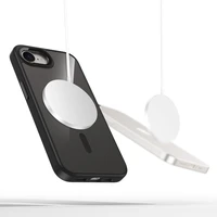 Tech-Protect MagMat MagSafe iPhone 16e viedtālruņa apvalks – melns-caurskatāms