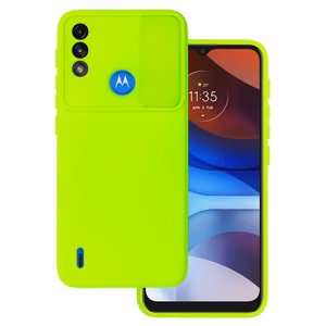 Camshield Soft viedtālruņa apvalks Motorola Moto E7 Power/E7i Power laima krāsas